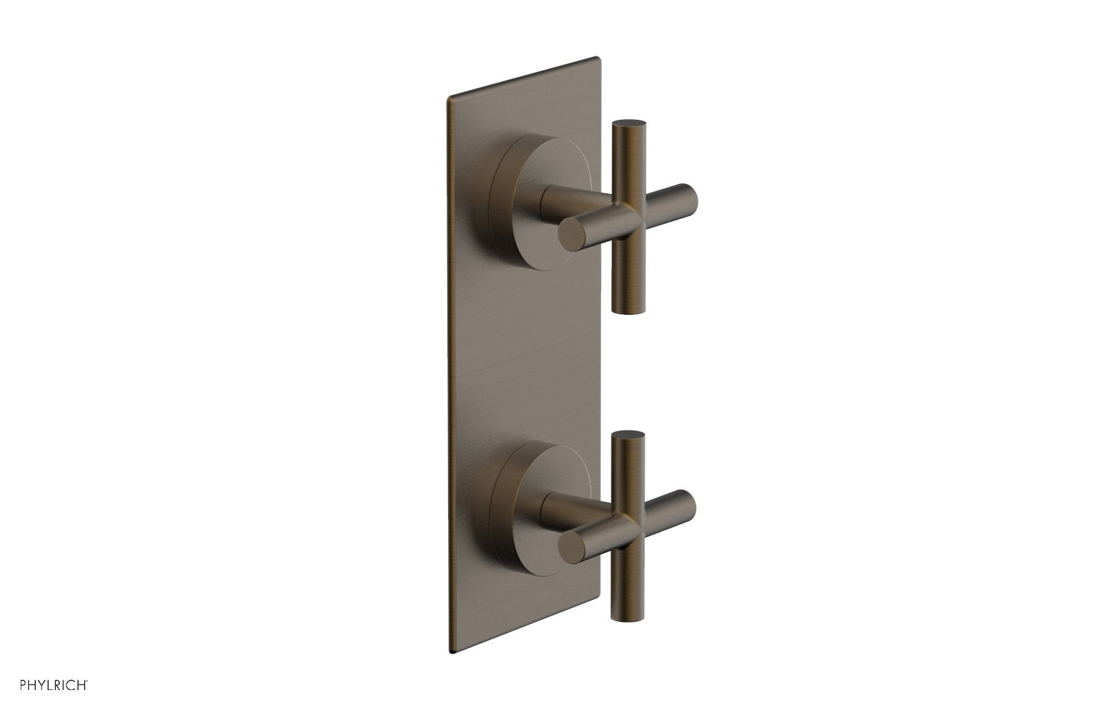 TRANSITION - 3/4" Thermostatic Valve with Volume Control or Diverter, Cross Handles 4-012