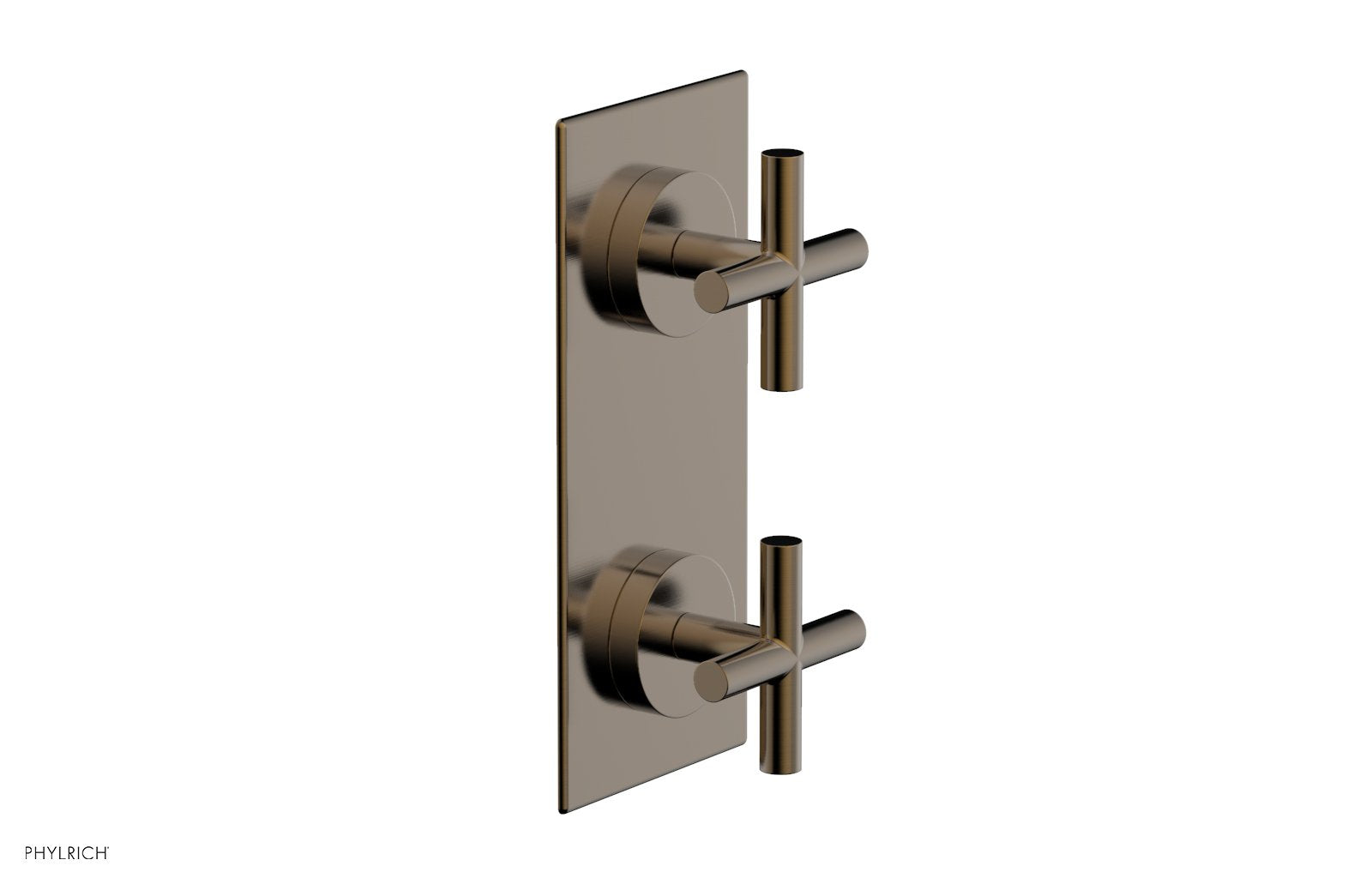 TRANSITION - 3/4" Thermostatic Valve with Volume Control or Diverter, Cross Handles 4-012