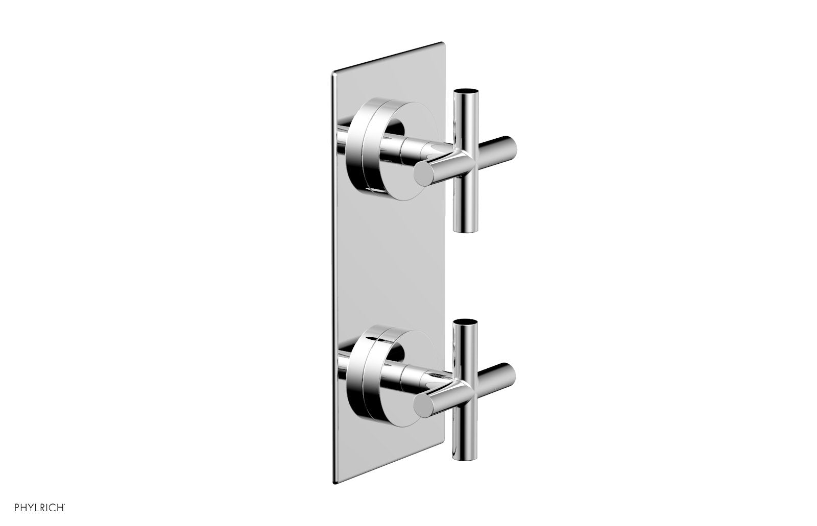 TRANSITION - 3/4" Thermostatic Valve with Volume Control or Diverter, Cross Handles 4-012
