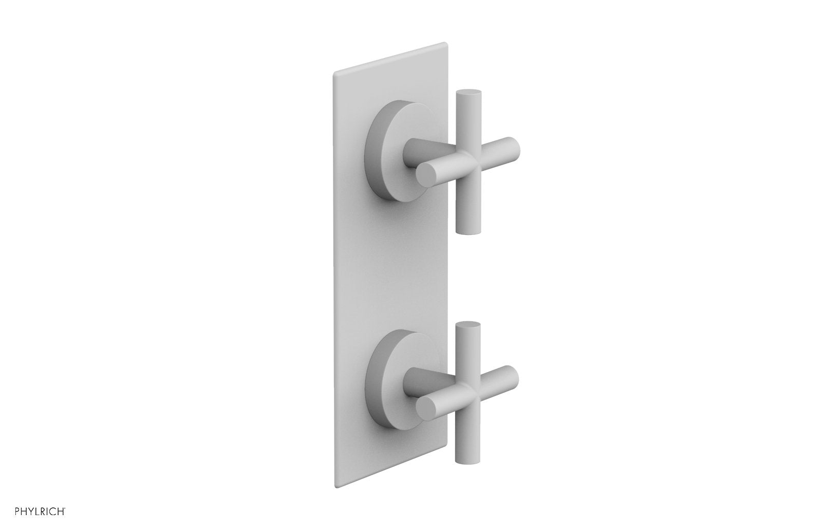 TRANSITION - 3/4" Thermostatic Valve with Volume Control or Diverter, Cross Handles 4-012