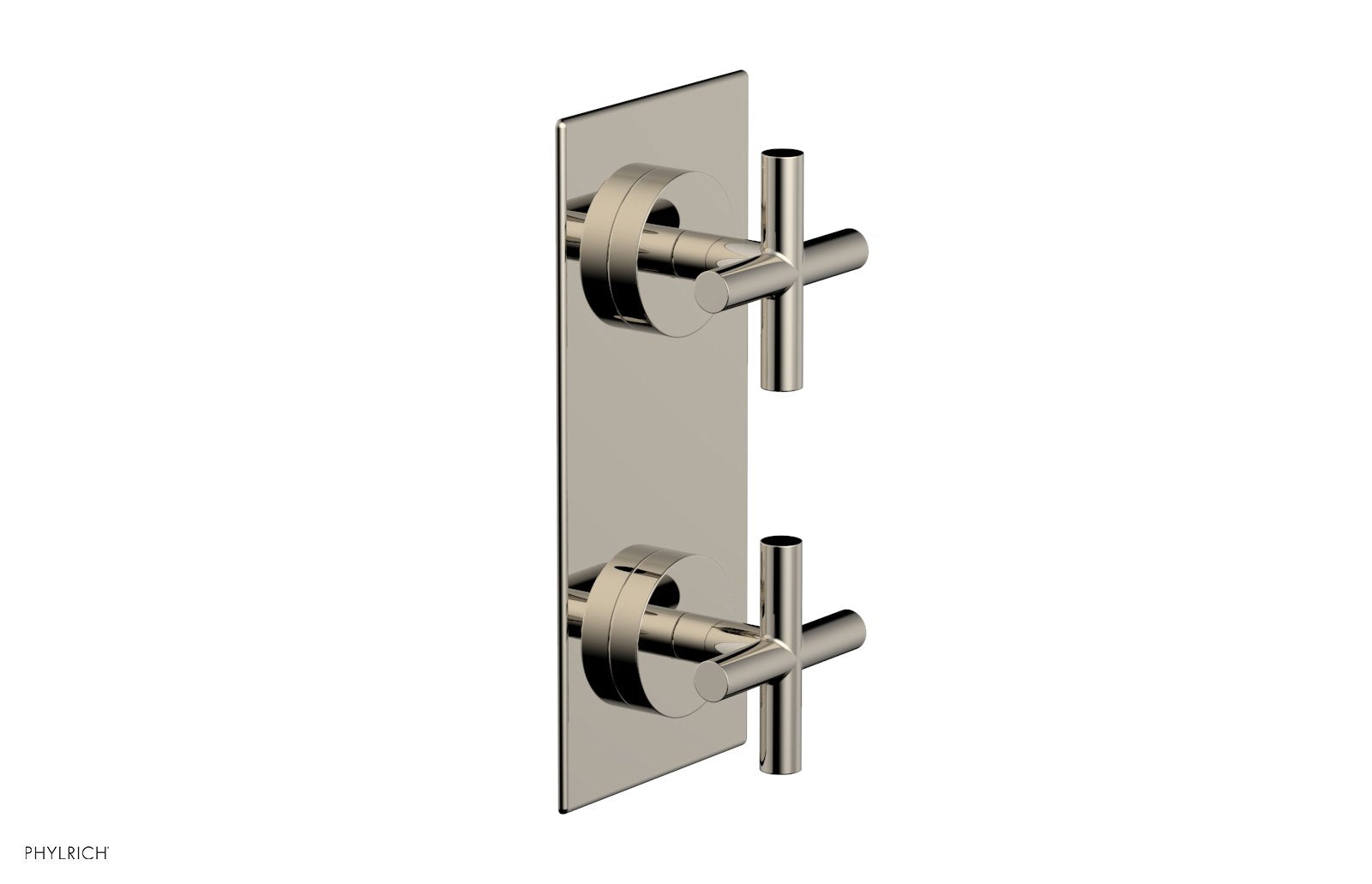 TRANSITION - 3/4" Thermostatic Valve with Volume Control or Diverter, Cross Handles 4-012