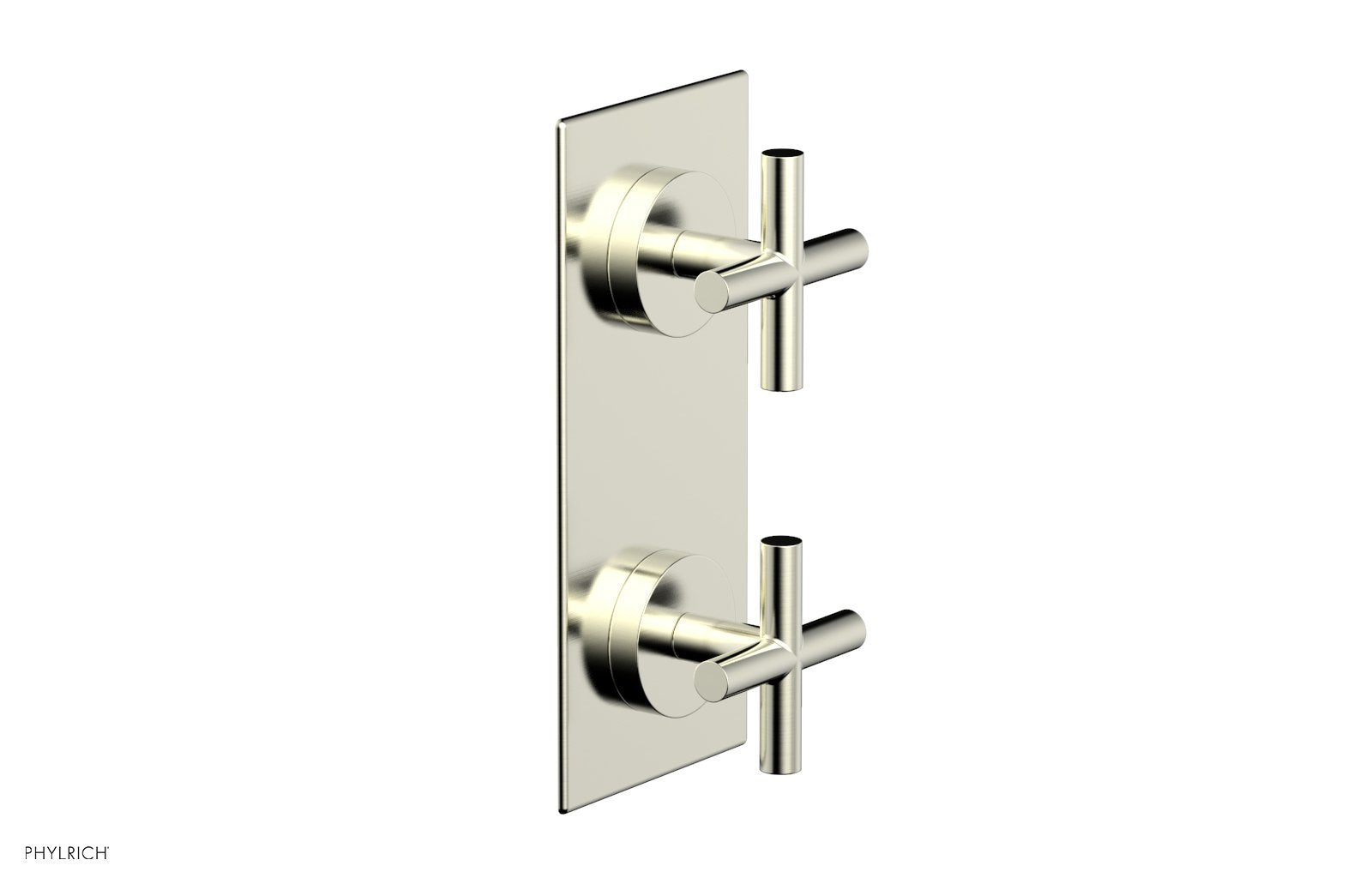 TRANSITION - 3/4" Thermostatic Valve with Volume Control or Diverter, Cross Handles 4-012