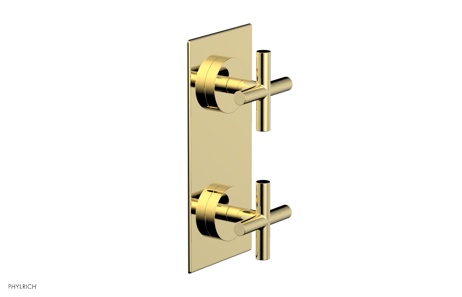 TRANSITION - 3/4" Thermostatic Valve with Volume Control or Diverter, Cross Handles 4-012