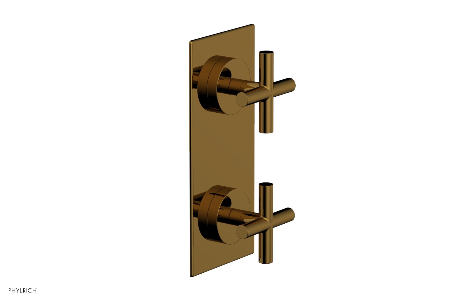 TRANSITION - 3/4" Thermostatic Valve with Volume Control or Diverter, Cross Handles 4-012