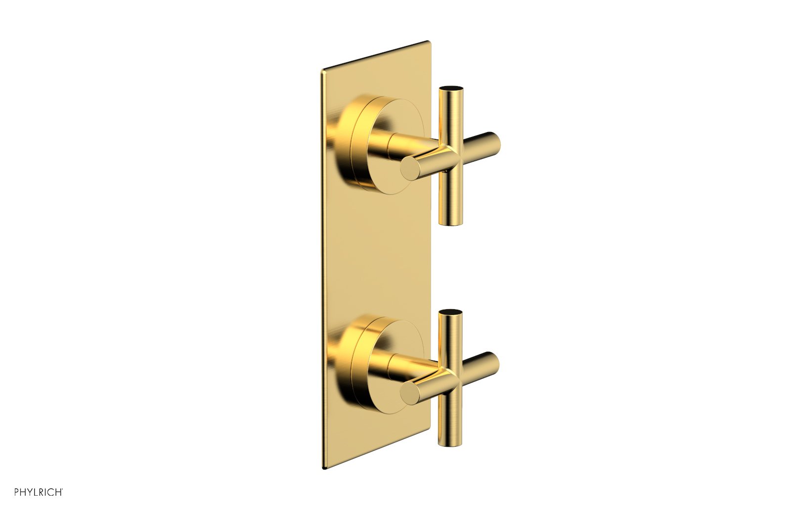 TRANSITION - 3/4" Thermostatic Valve with Volume Control or Diverter, Cross Handles 4-012