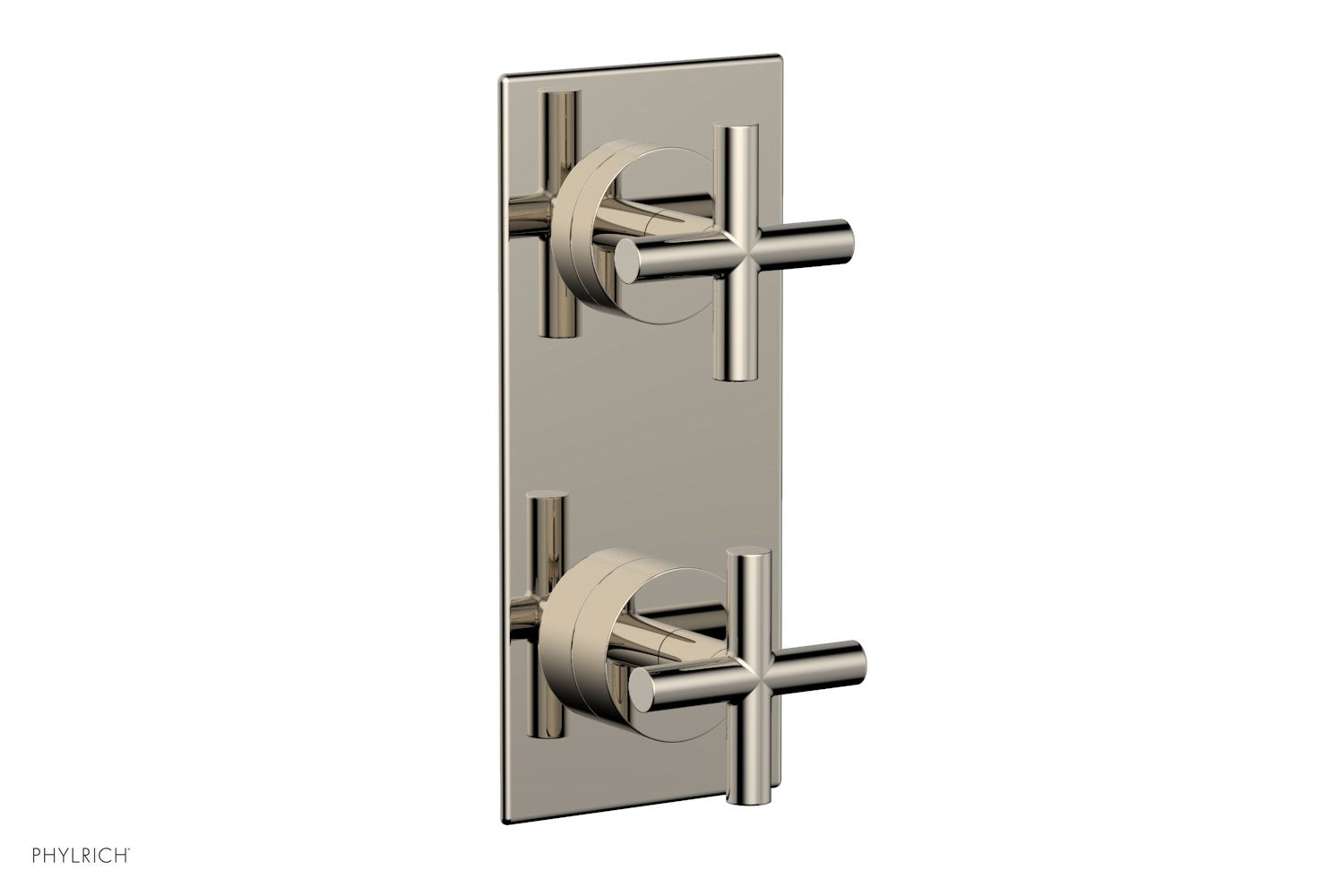 TRANSITION - 1/2" Thermostatic Valve with Volume Control or Diverter, Cross Handles 4-012