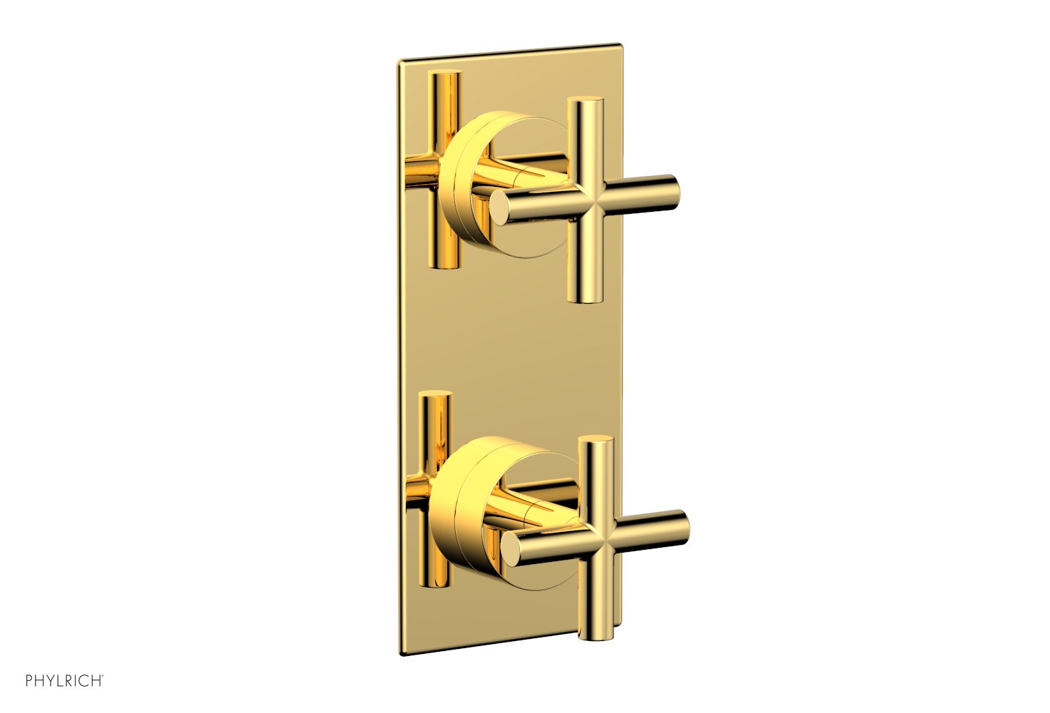 TRANSITION - 1/2" Thermostatic Valve with Volume Control or Diverter, Cross Handles 4-012