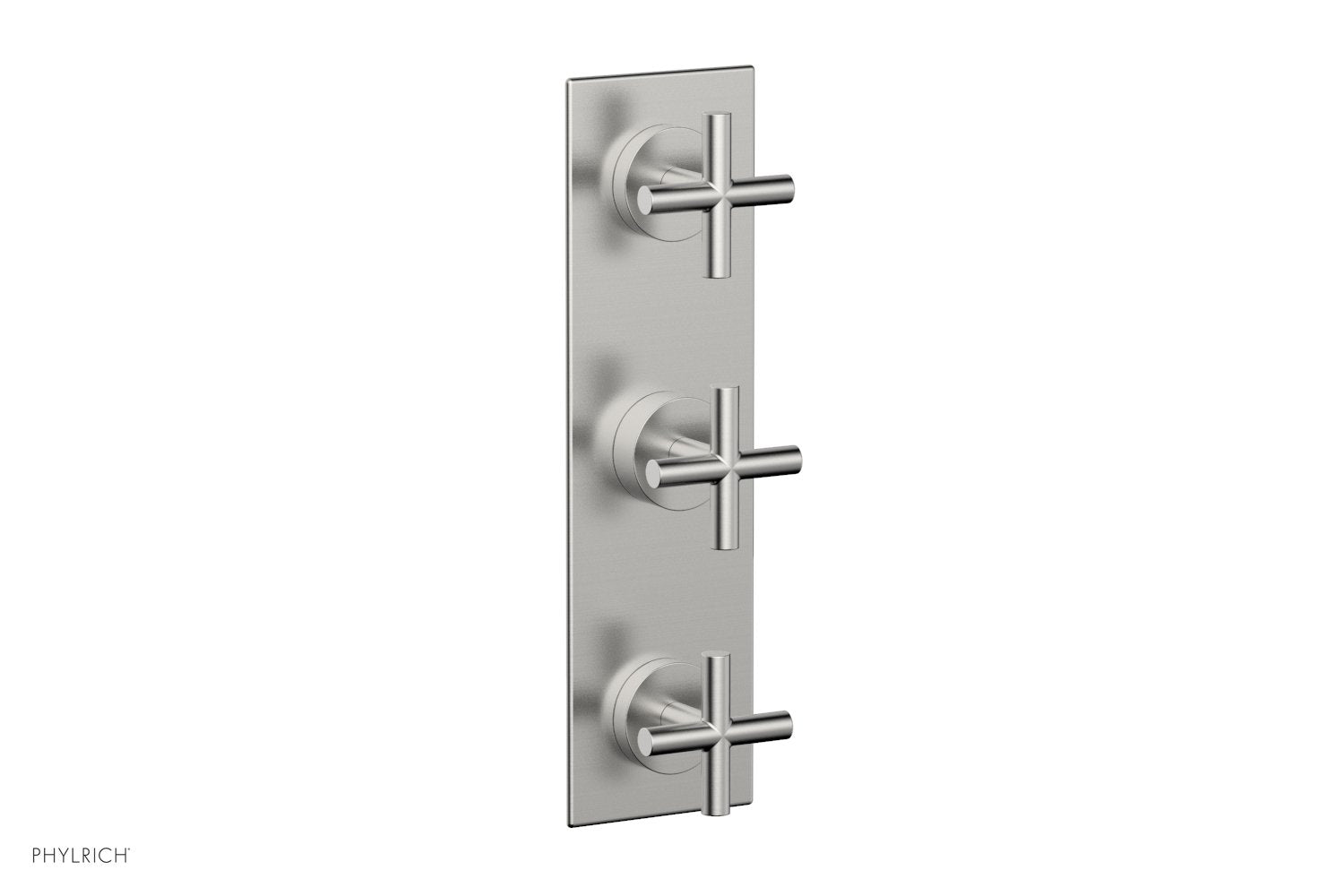 TRANSITION -  1/2" Thermostatic Valve with Two Volume Control, Cross Handles 4-029
