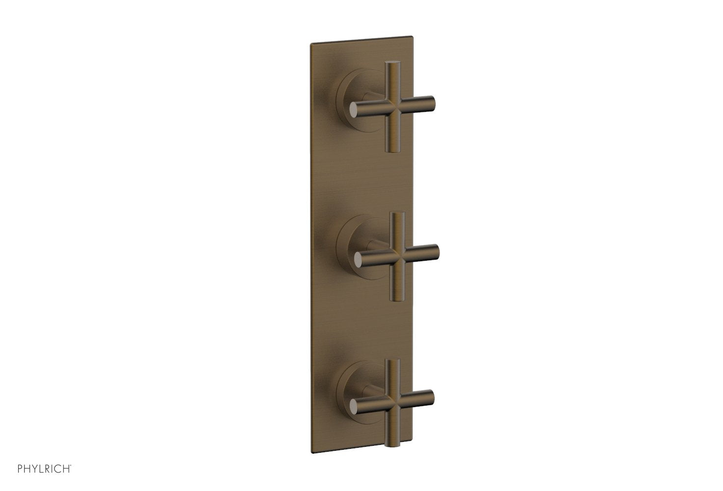 TRANSITION -  1/2" Thermostatic Valve with Two Volume Control, Cross Handles 4-029