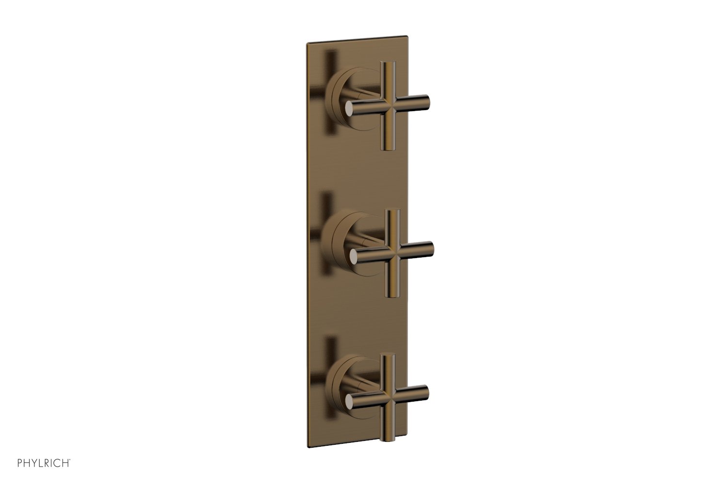 TRANSITION -  1/2" Thermostatic Valve with Two Volume Control, Cross Handles 4-029