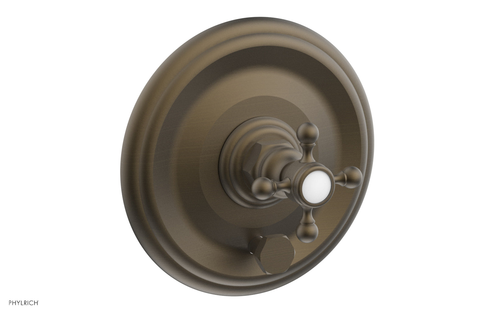HEX TRADITIONAL Pressure Balance Shower Plate with Diverter and Handle Trim Set 4-095