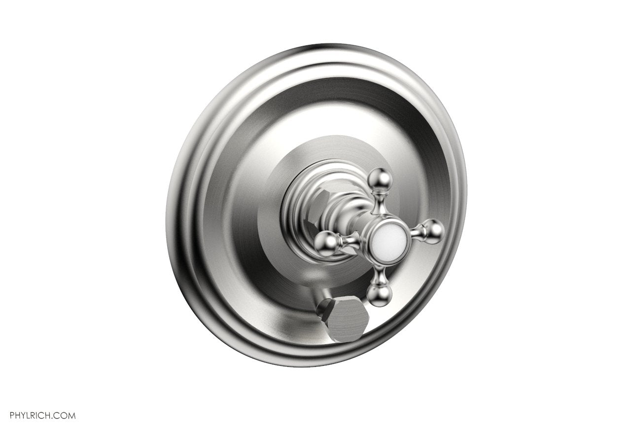 HEX TRADITIONAL Pressure Balance Shower Plate with Diverter and Handle Trim Set 4-095