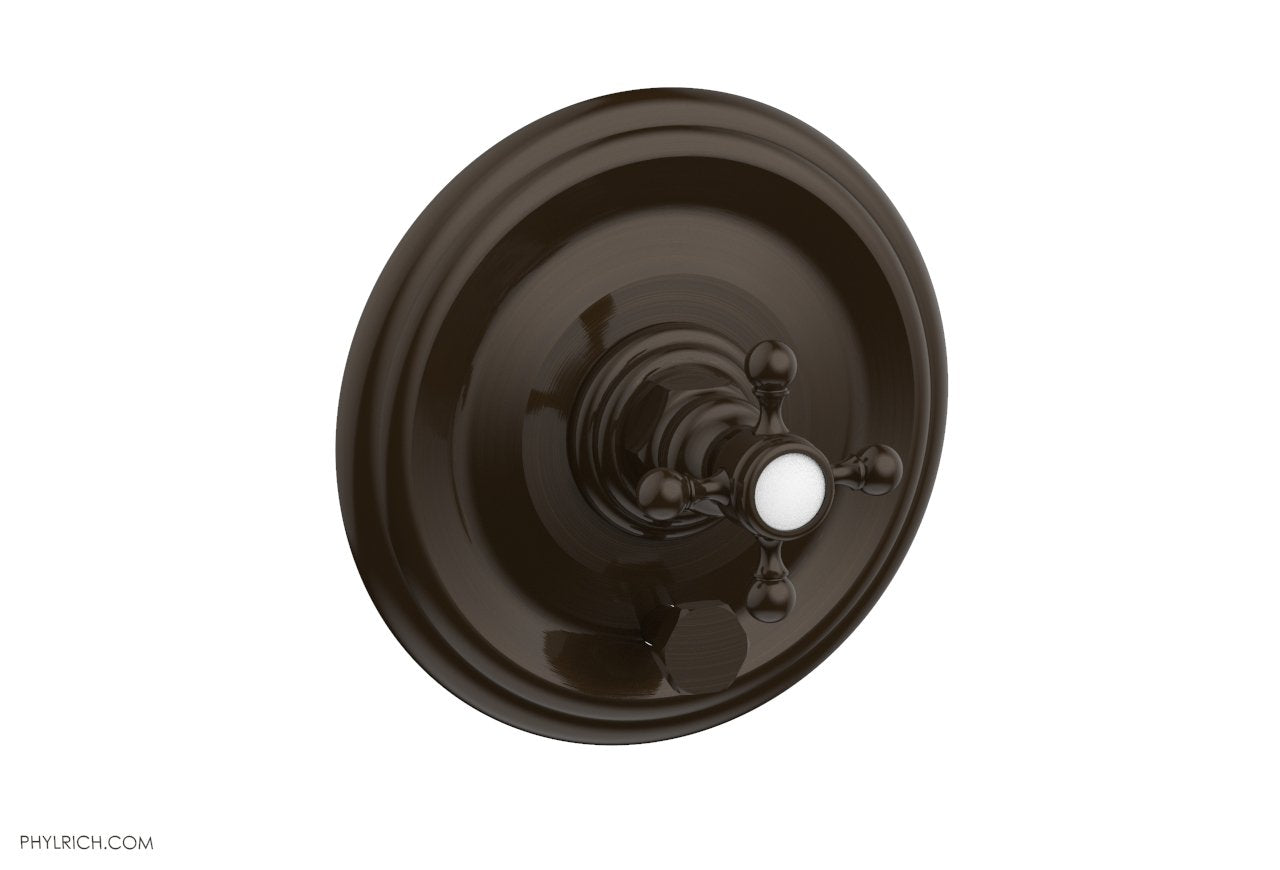 HEX TRADITIONAL Pressure Balance Shower Plate with Diverter and Handle Trim Set 4-095