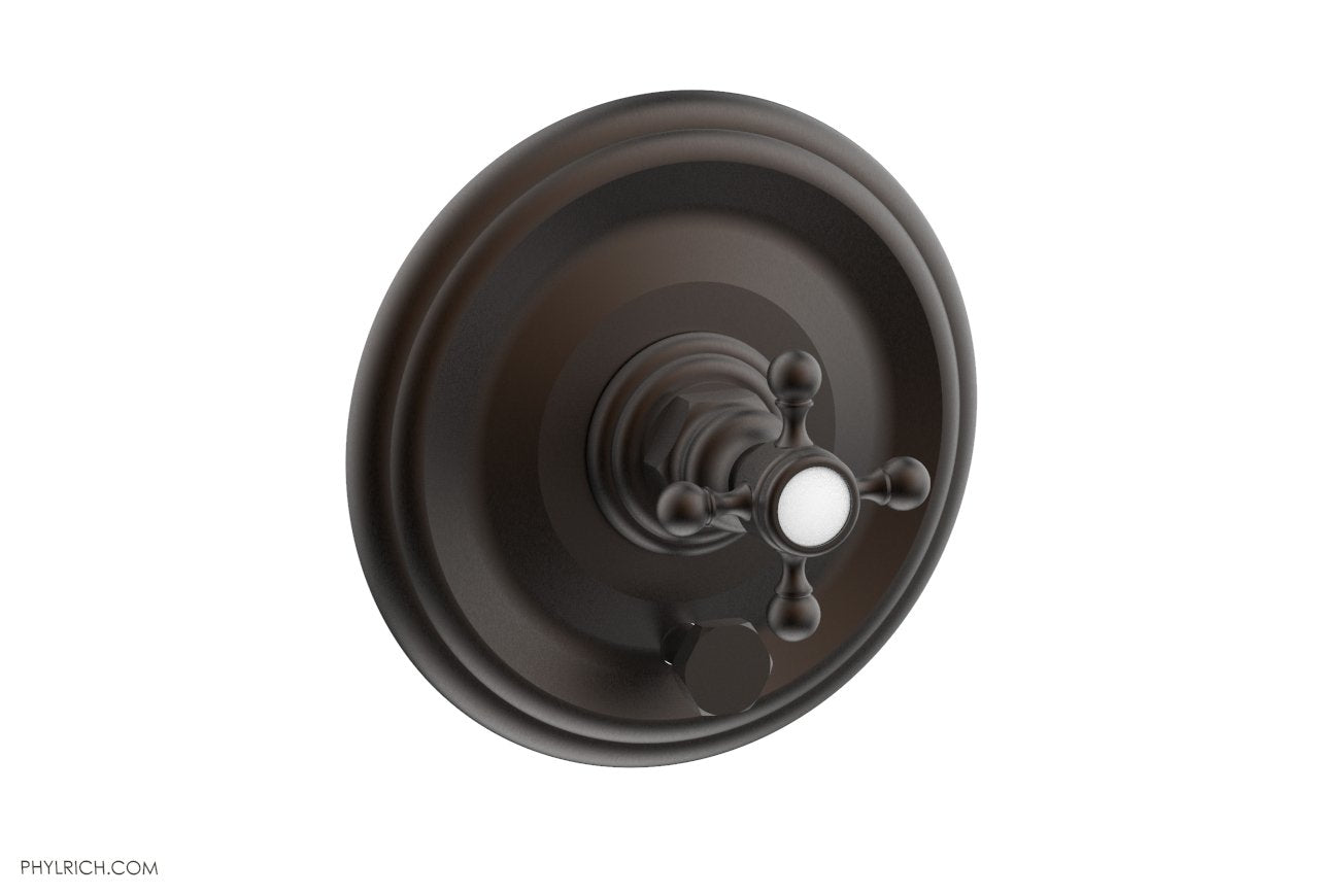 HEX TRADITIONAL Pressure Balance Shower Plate with Diverter and Handle Trim Set 4-095