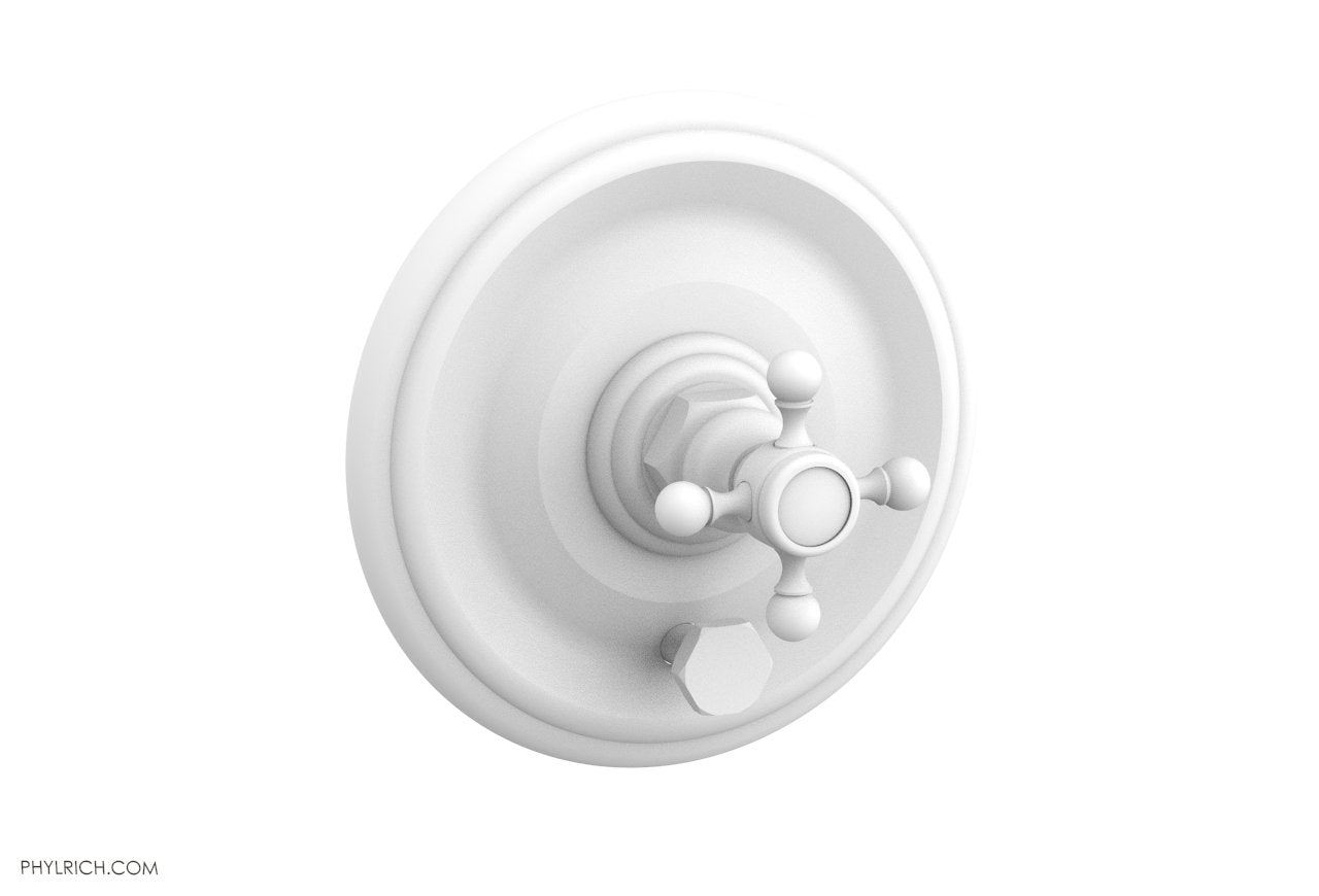 HEX TRADITIONAL Pressure Balance Shower Plate with Diverter and Handle Trim Set 4-095