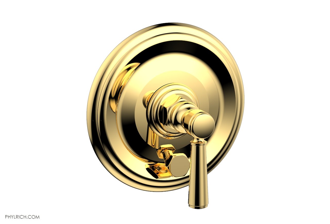 HEX TRADITIONAL Pressure Balance Shower Plate with Diverter and Handle Trim Set 4-096