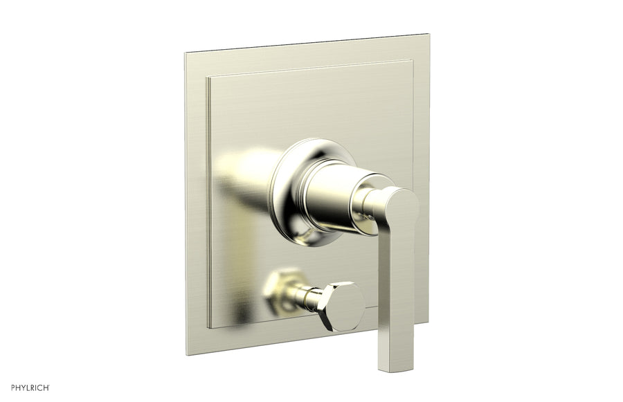 HEX MODERN Pressure Balance Shower Plate with Diverter and Handle Trim Set 4-102