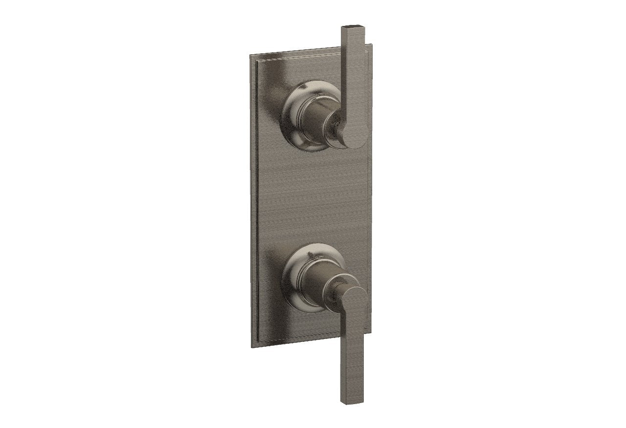 HEX MODERN Lever Handle Pair Trim Set for Thermostatic Control with Volume Control or Diverter 4-106