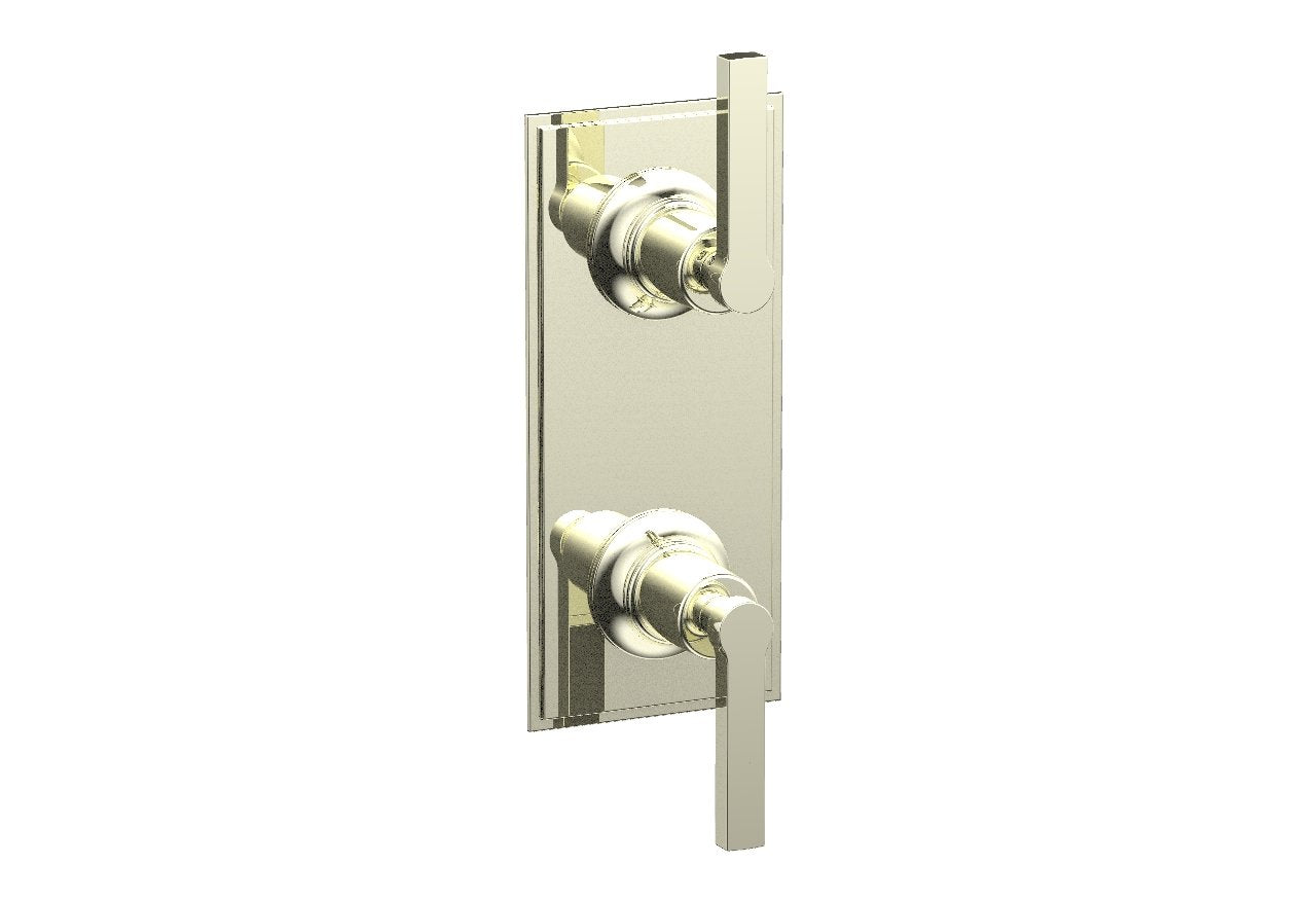 HEX MODERN Lever Handle Pair Trim Set for Thermostatic Control with Volume Control or Diverter 4-106