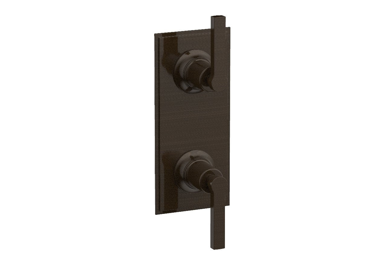 HEX MODERN Lever Handle Pair Trim Set for Thermostatic Control with Volume Control or Diverter 4-106