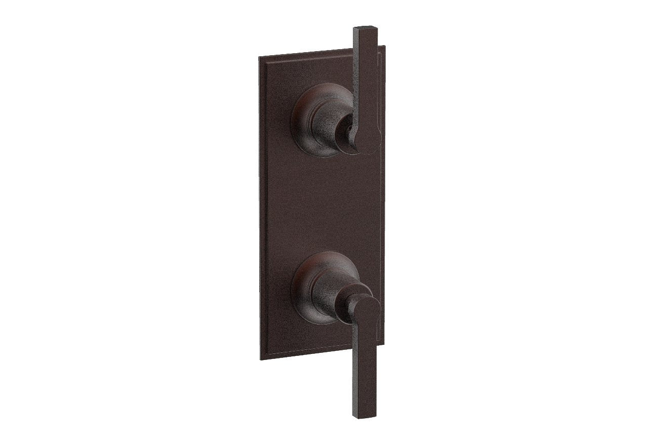 HEX MODERN Lever Handle Pair Trim Set for Thermostatic Control with Volume Control or Diverter 4-106
