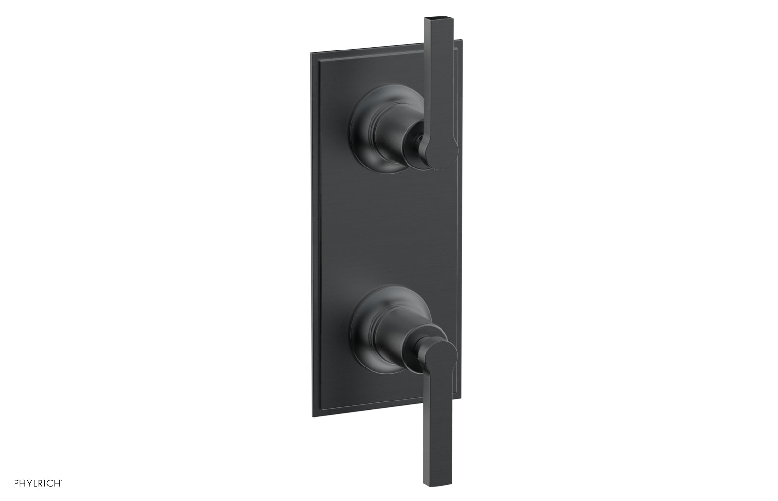 HEX MODERN Lever Handle Pair Trim Set for Thermostatic Control with Volume Control or Diverter 4-106