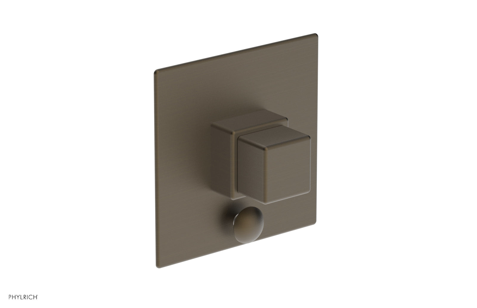 MIX Pressure Balance Shower Plate with Diverter and Handle Trim Set - Cube Handle 4-110
