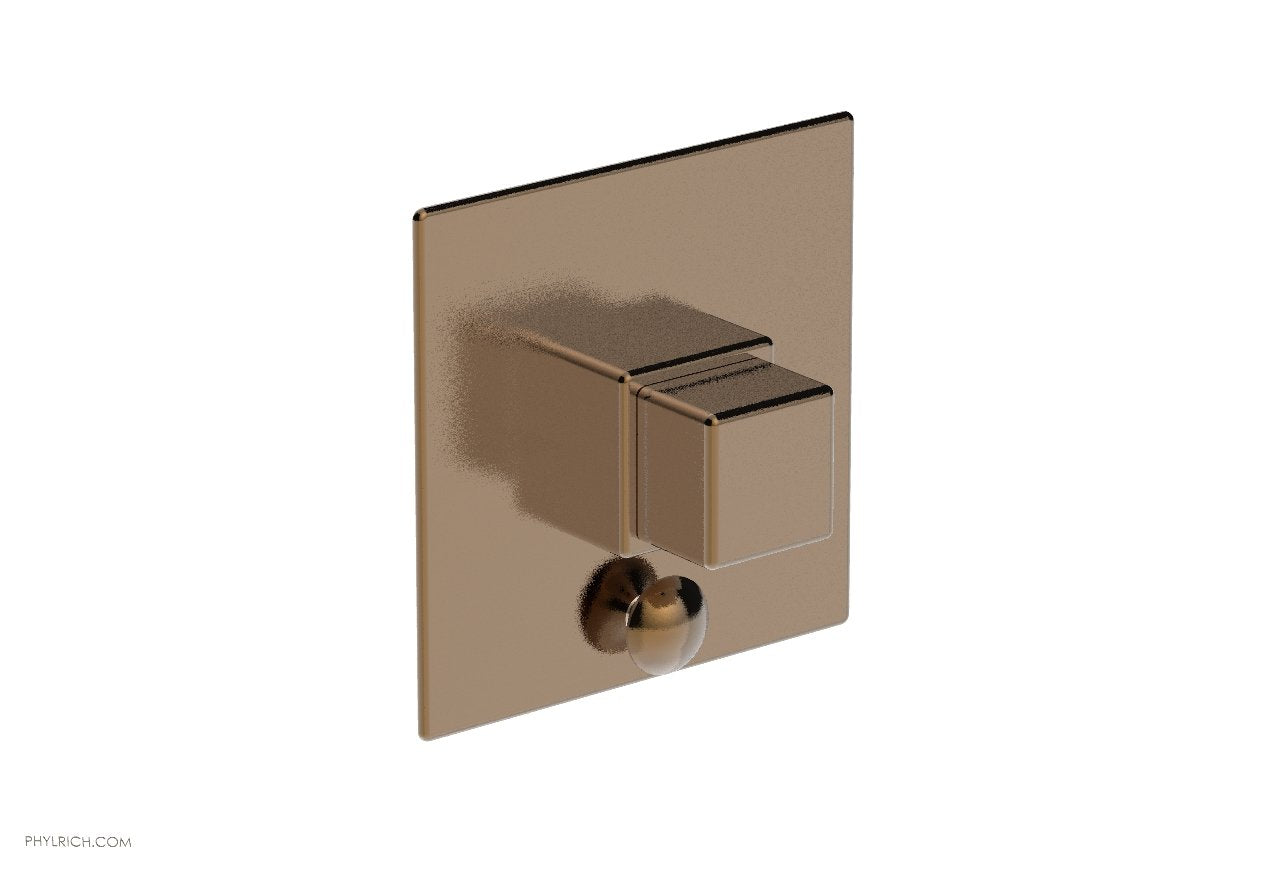 MIX Pressure Balance Shower Plate with Diverter and Handle Trim Set - Cube Handle 4-110