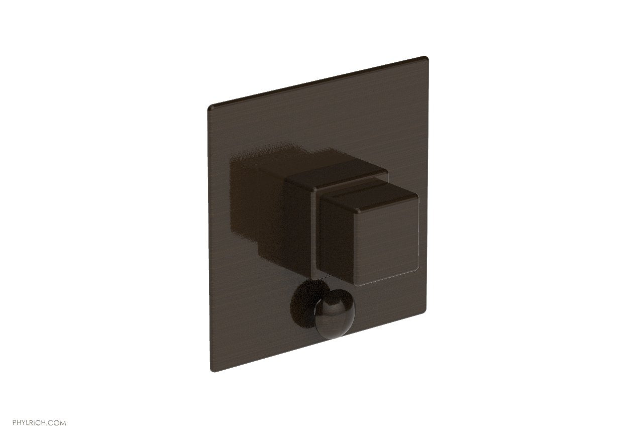 MIX Pressure Balance Shower Plate with Diverter and Handle Trim Set - Cube Handle 4-110