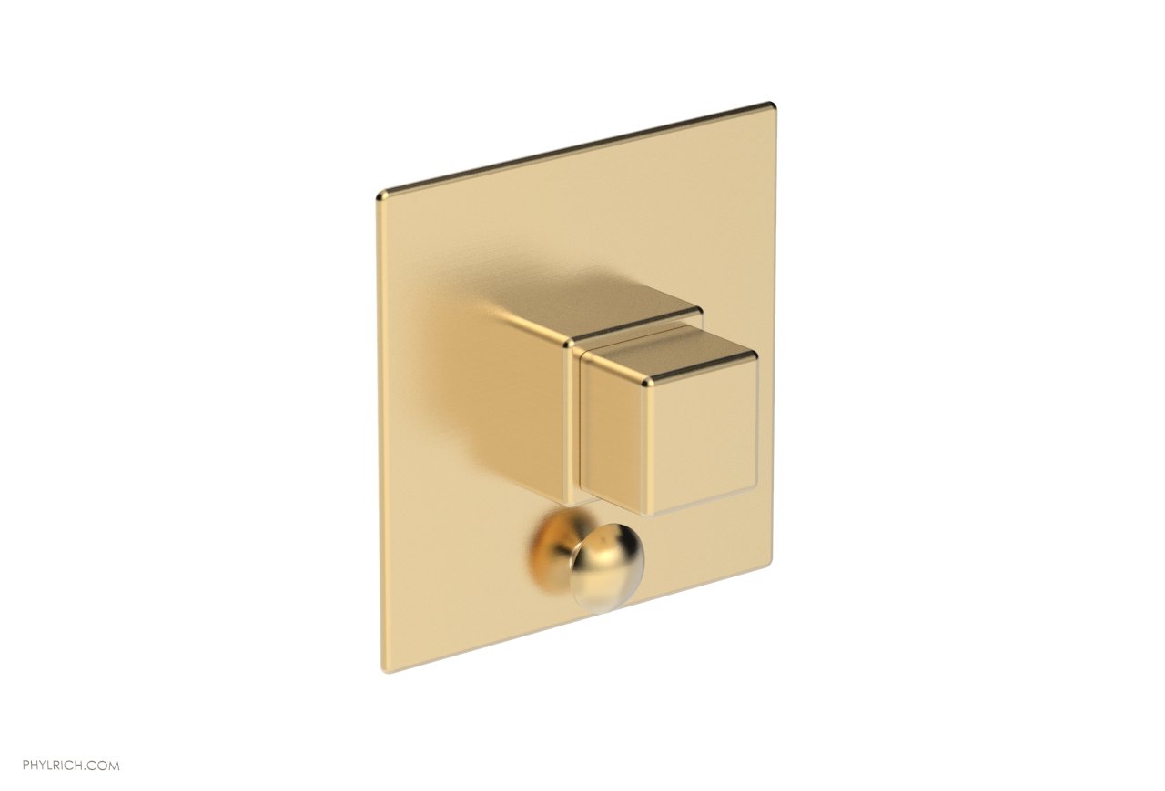 MIX Pressure Balance Shower Plate with Diverter and Handle Trim Set - Cube Handle 4-110