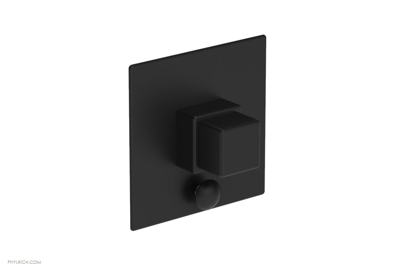 MIX Pressure Balance Shower Plate with Diverter and Handle Trim Set - Cube Handle 4-110