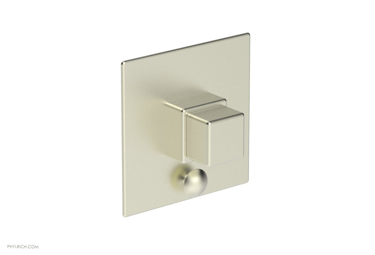 MIX Pressure Balance Shower Plate with Diverter and Handle Trim Set - Cube Handle 4-110
