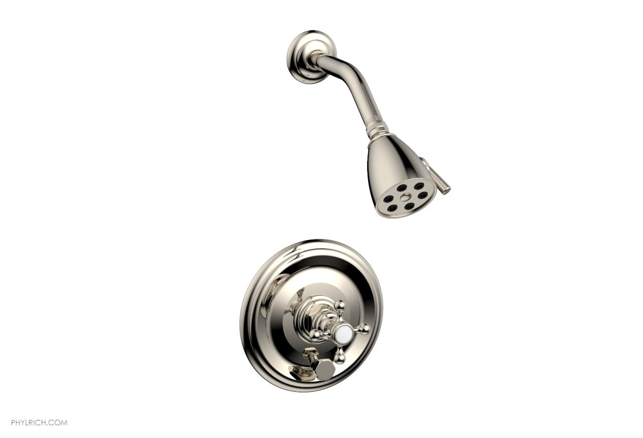 HEX TRADITIONAL Pressure Balance Shower and Diverter Set (Less Spout) 4-151