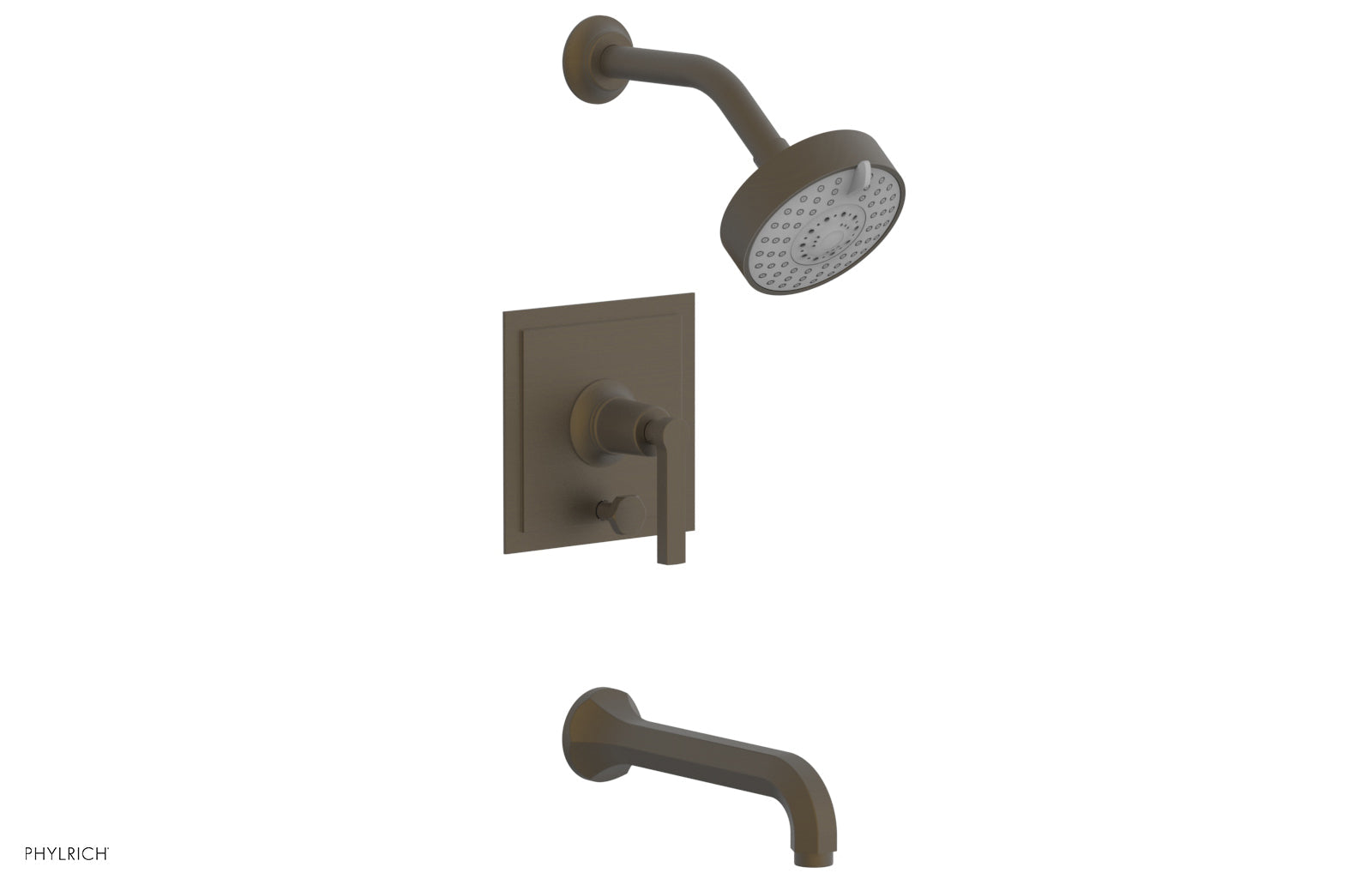 HEX MODERN Pressure Balance Shower and Diverter Set Lever Handle (Less Spout) 4-154
