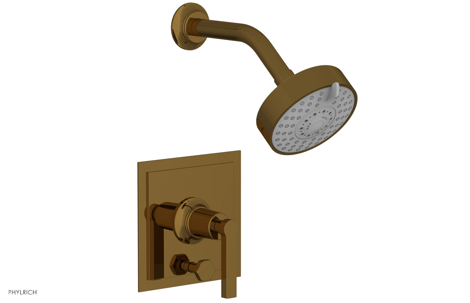 HEX MODERN Pressure Balance Shower and Diverter Set Lever Handle (Less Spout) 4-154