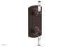 HEX TRADITIONAL / HENRI 1/2" Thermostatic Valve with Volume Control or Diverter - White Marble Handles 4-155