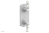 HEX TRADITIONAL / HENRI 1/2" Thermostatic Valve with Volume Control or Diverter - White Marble Handles 4-155