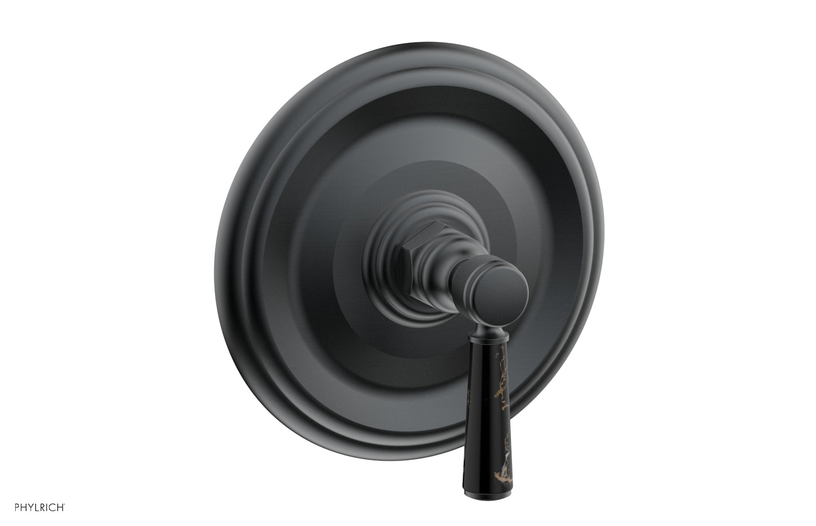 HEX TRADITIONAL Shower Trim with Marble Lever Handle 4-156