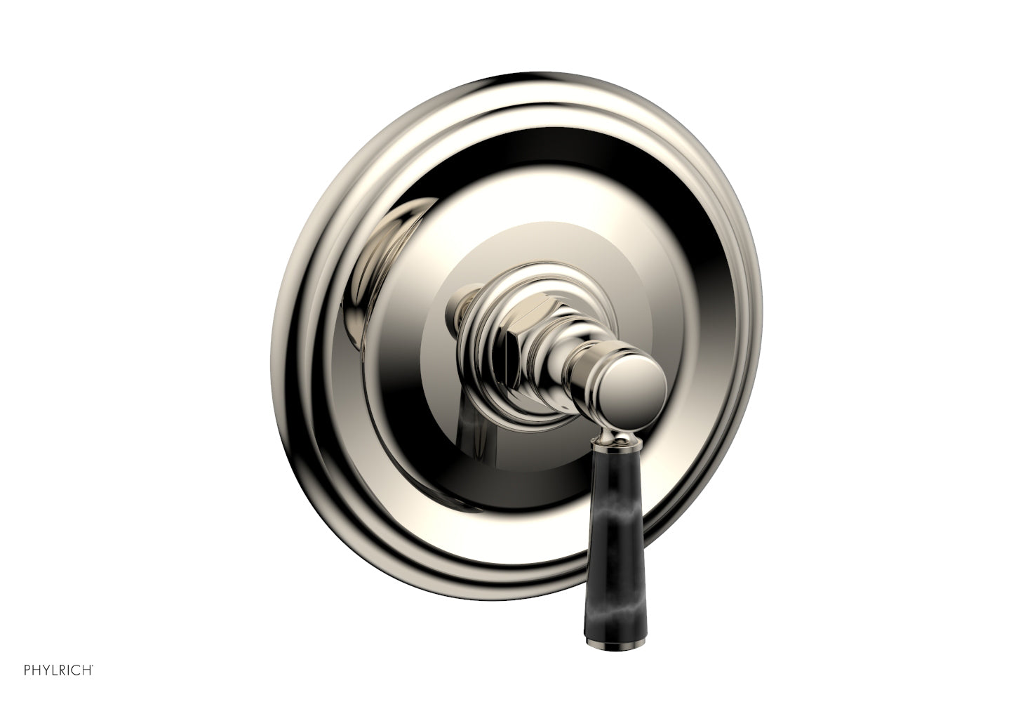 HEX TRADITIONAL Shower Trim with Marble Lever Handle 4-156