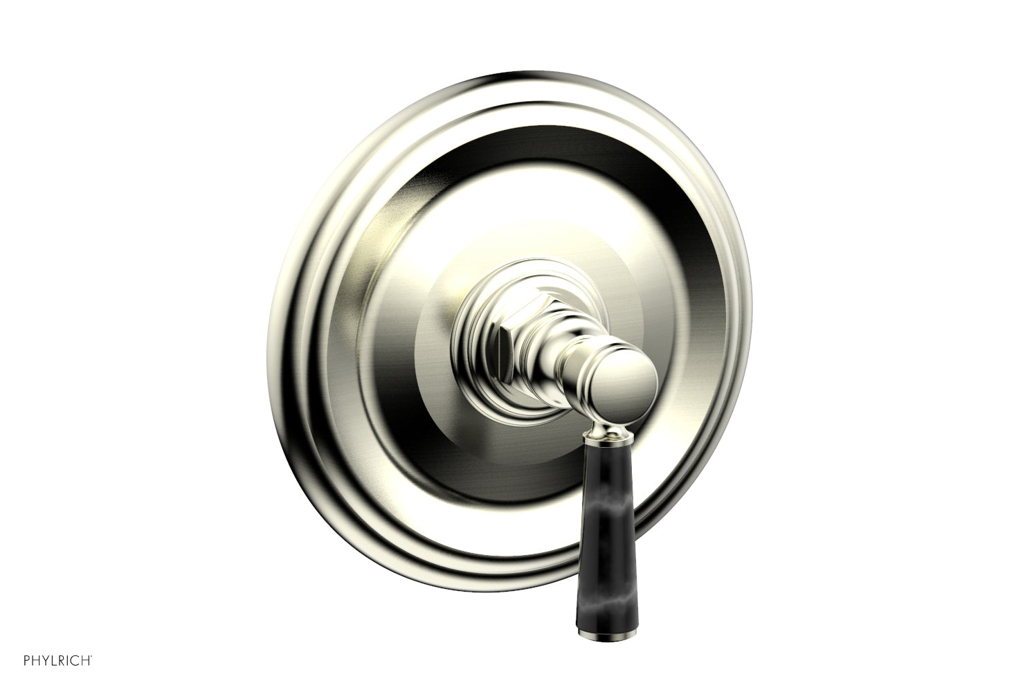 HEX TRADITIONAL Shower Trim with Marble Lever Handle 4-156