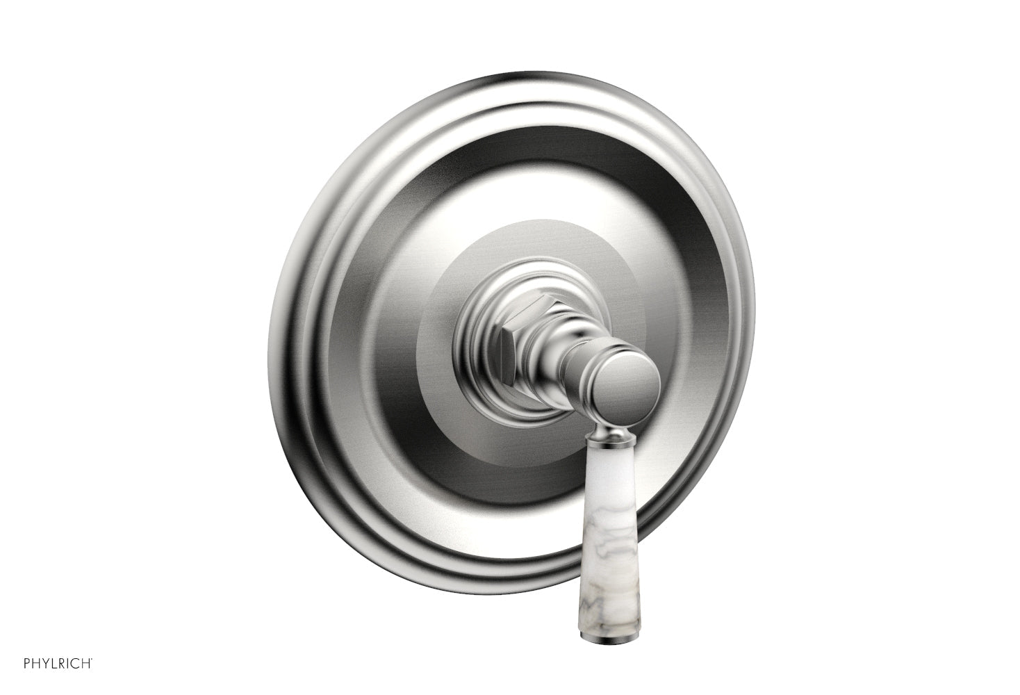 HEX TRADITIONAL Shower Trim with Marble Lever Handle 4-156