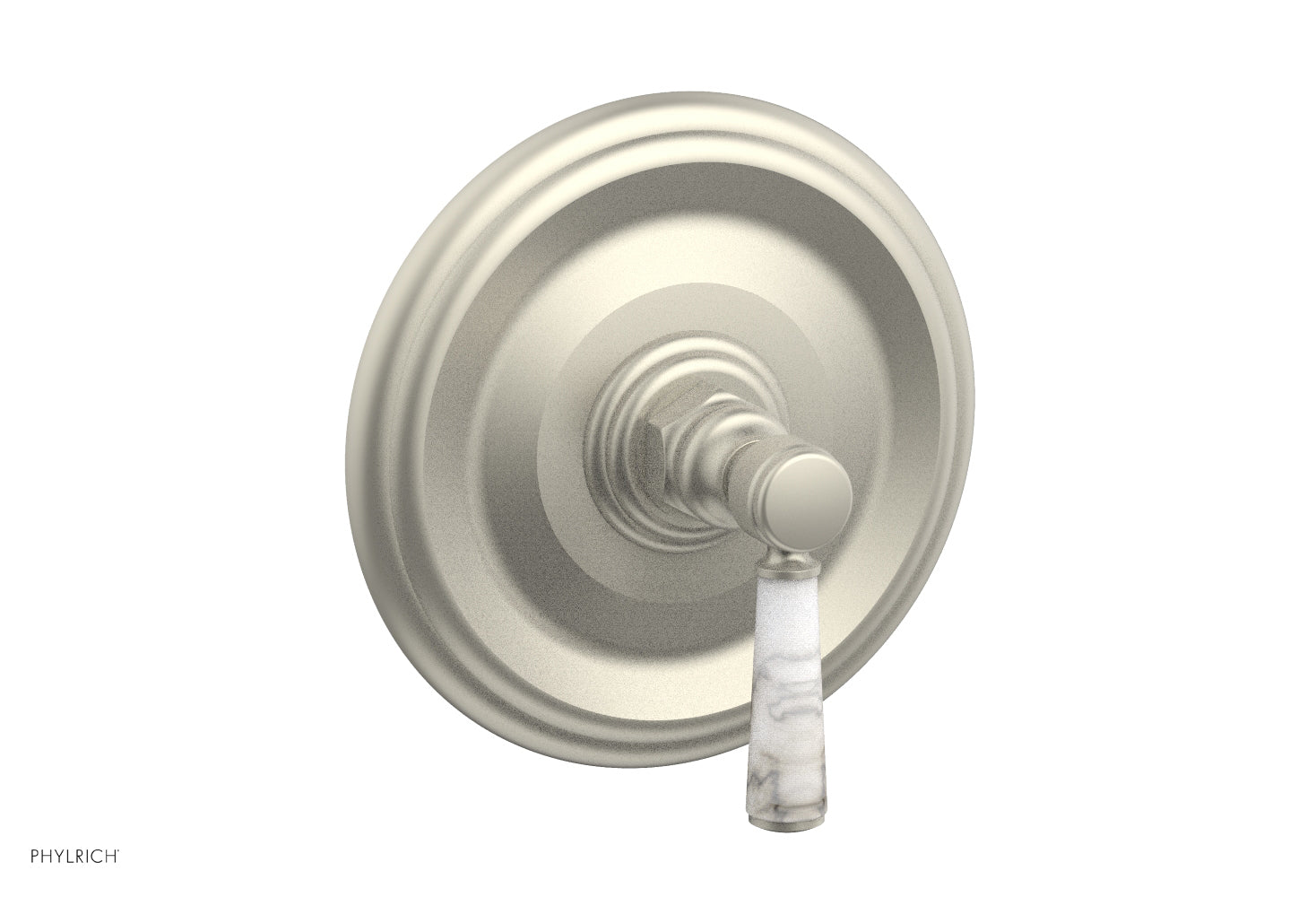 HEX TRADITIONAL Shower Trim with Marble Lever Handle 4-156