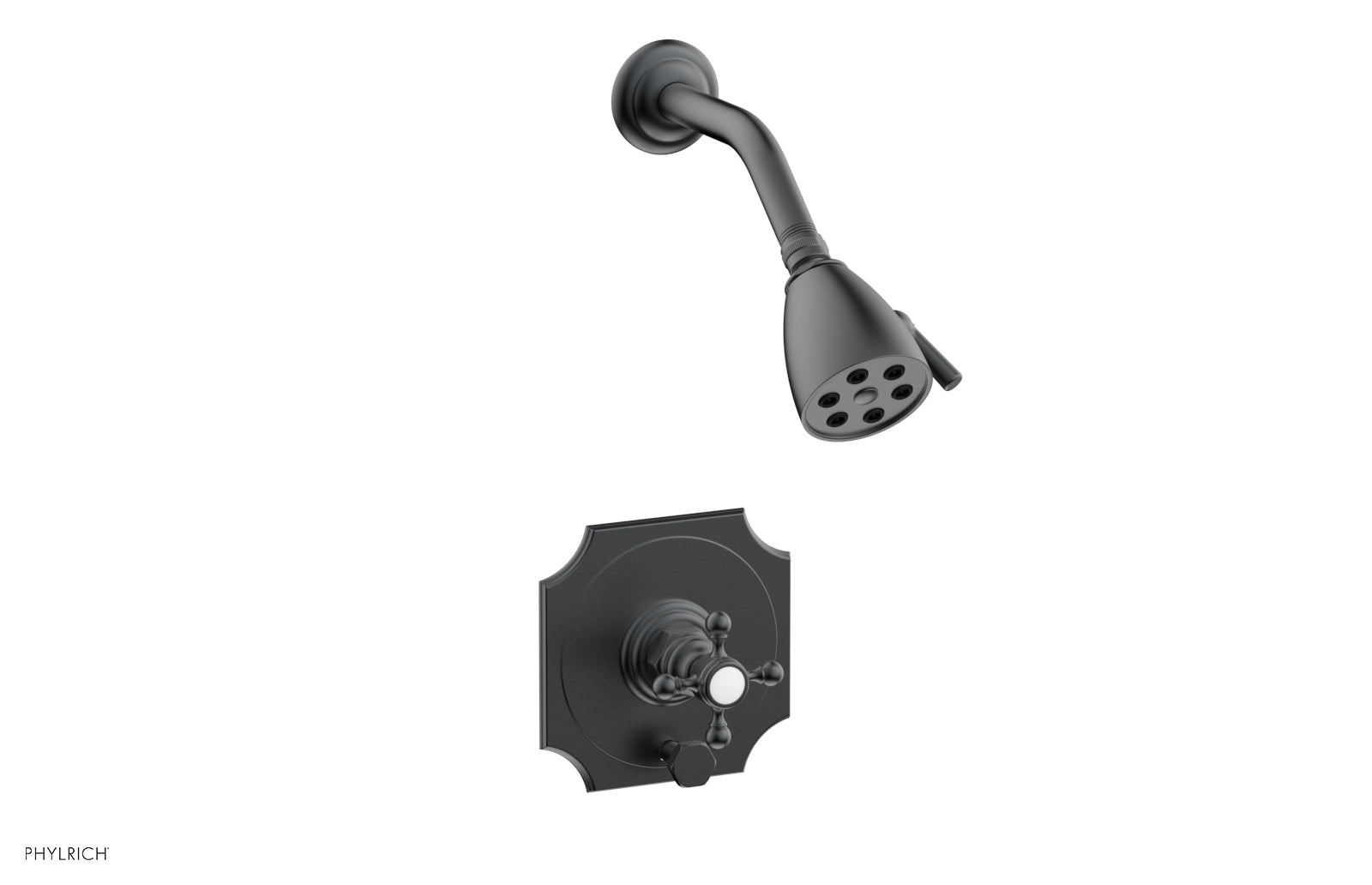 HENRI Pressure Balance Shower and Diverter Set - Cross Handle (Less Spout) 4-161