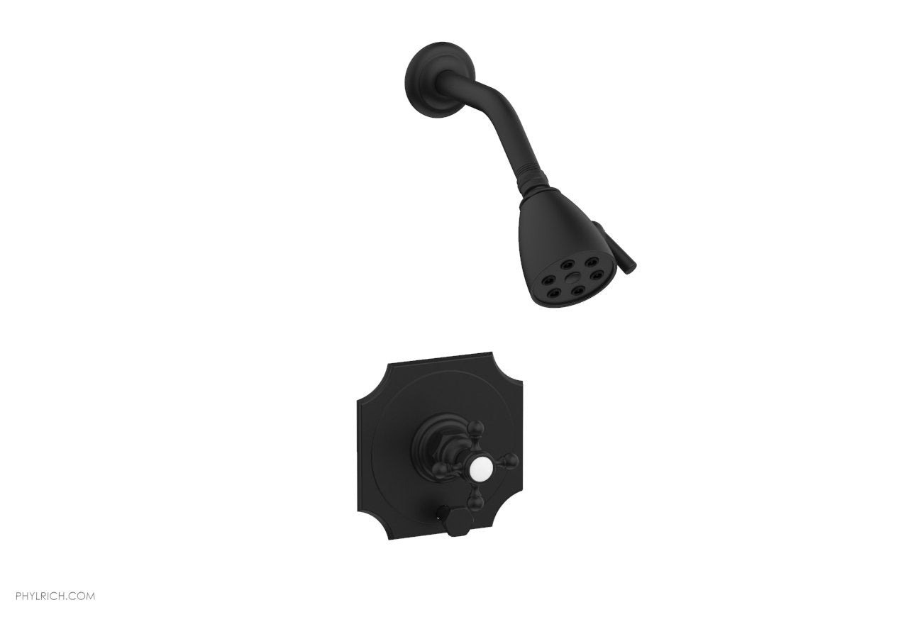 HENRI Pressure Balance Shower and Diverter Set - Cross Handle (Less Spout) 4-161
