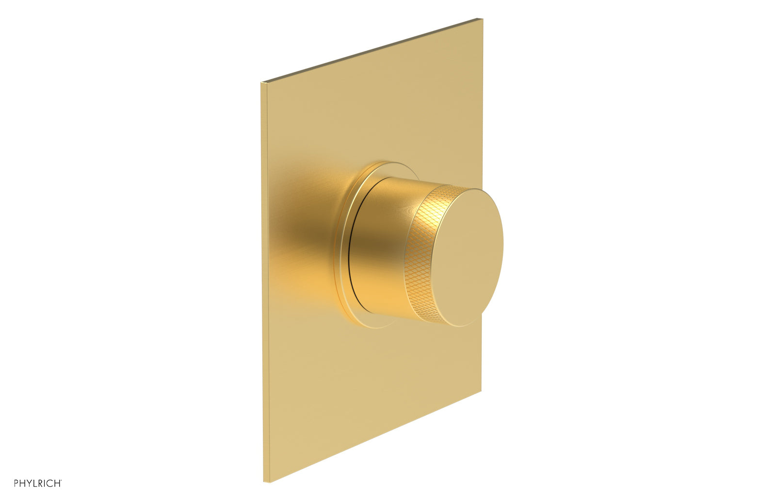 BASIC II 1/2" Mini Thermostatic Square Shower Trim Knurled Handle 4-176