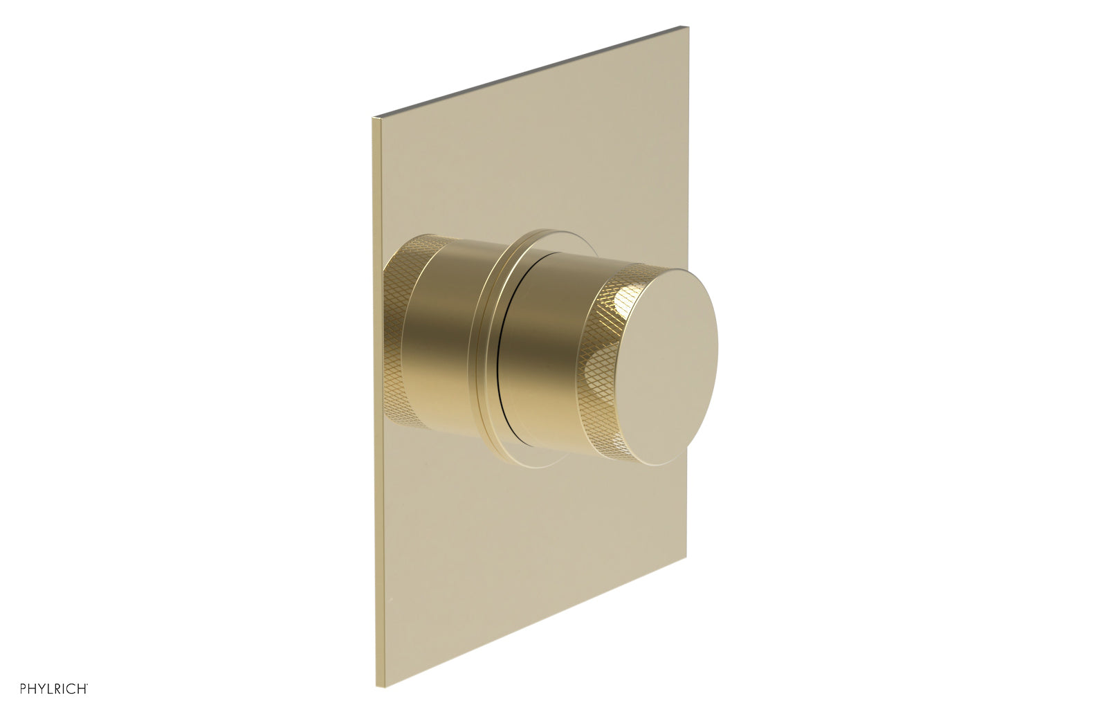 BASIC II 1/2" Mini Thermostatic Square Shower Trim Knurled Handle 4-176