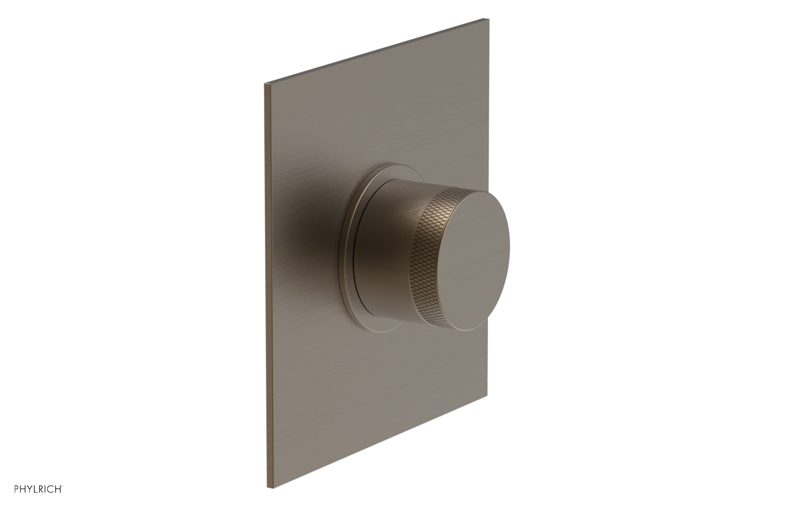 BASIC II 1/2" Mini Thermostatic Square Shower Trim Knurled Handle 4-176