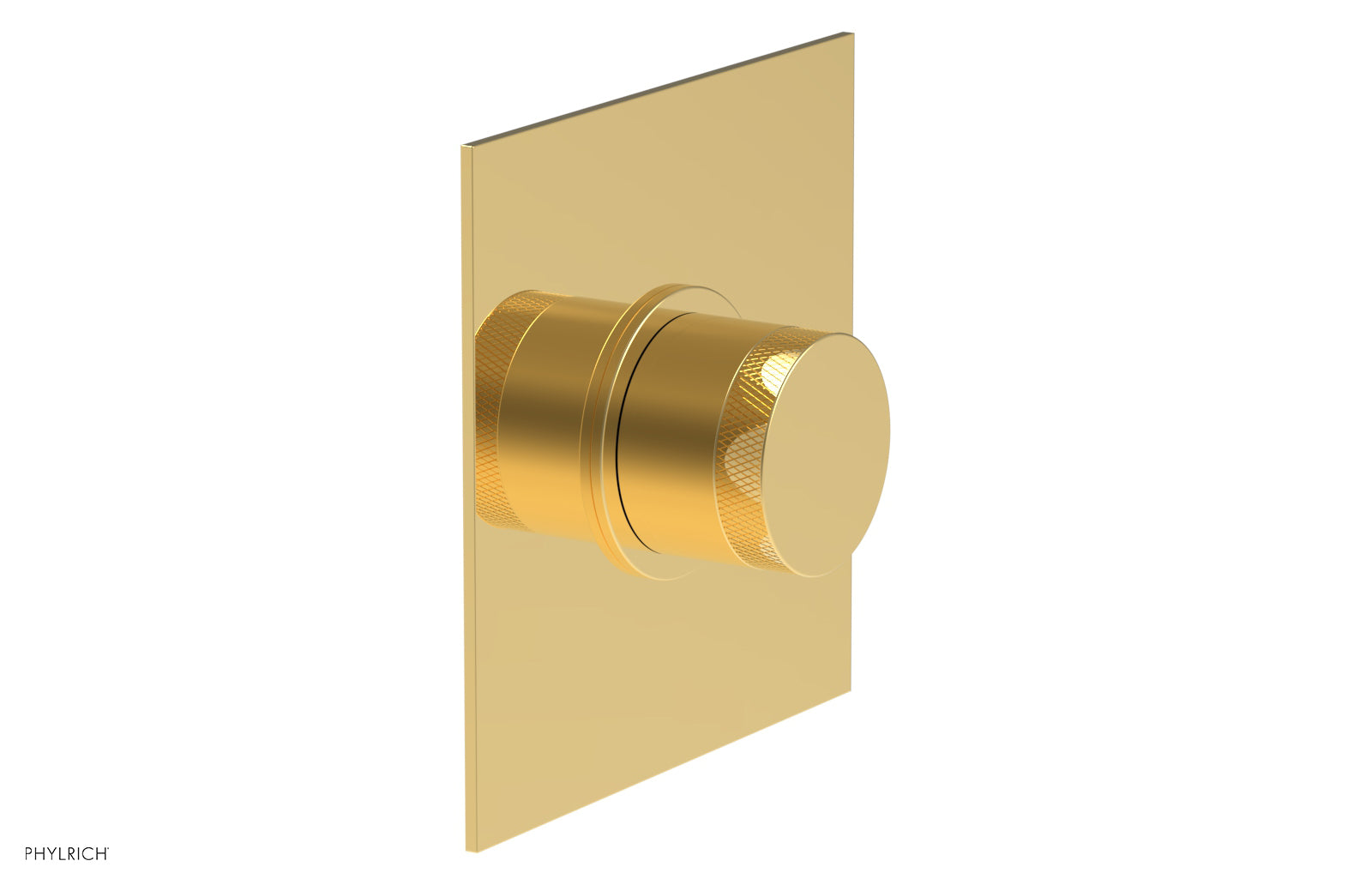 BASIC II 1/2" Mini Thermostatic Square Shower Trim Knurled Handle 4-176