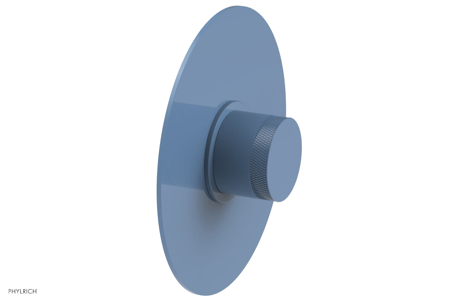 BASIC II 1/2" Mini Thermostatic Round Shower Trim - Knurled Handle 4-172