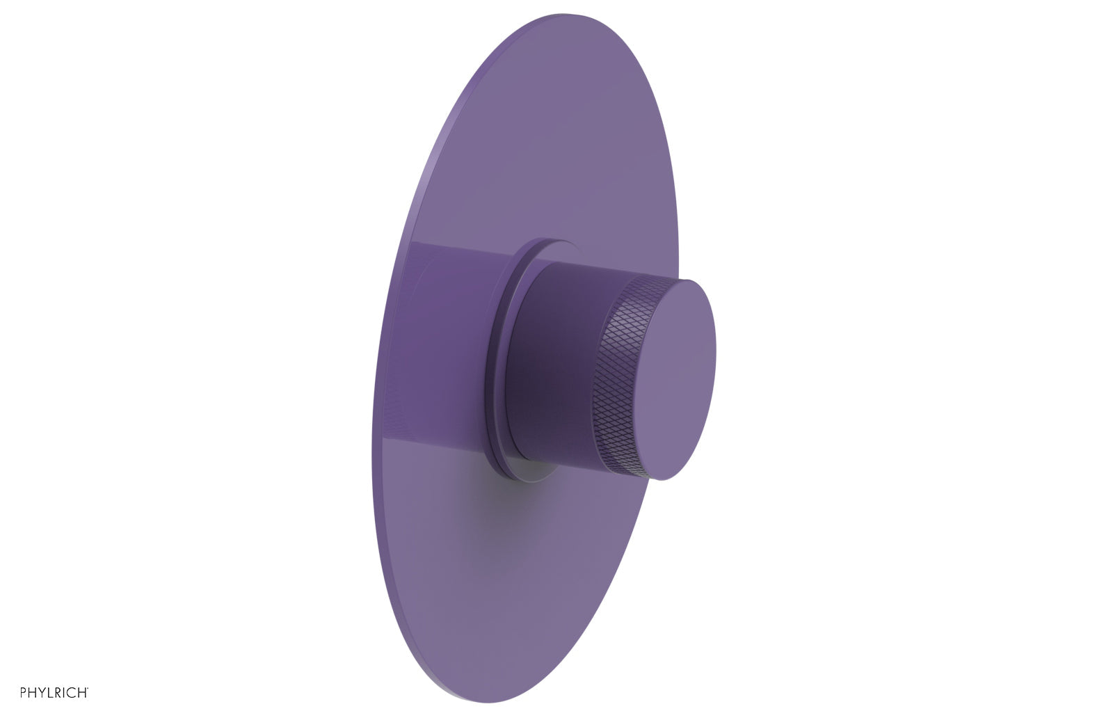 BASIC II 1/2" Mini Thermostatic Round Shower Trim - Knurled Handle 4-172